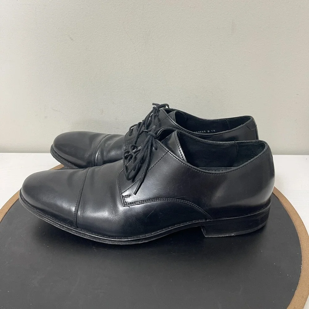 Cole Haan Air Giraldo Men 11 Cap Toe‎ Derby Black Business Casual Professional
